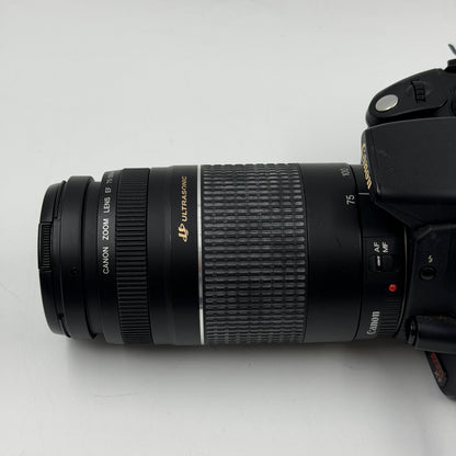 Canon EOS Digital Rebel XT 8.0MP Digital SLR DSLR Camera w/75-300mm Zoom Lens