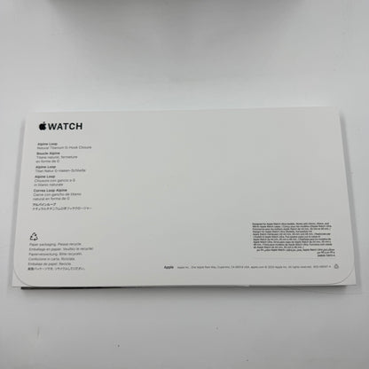 Unlocked Apple Watch Ultra 3 49MM Natural Titanium Blue Alpine Loop MEWK4LW/A