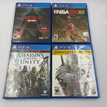 Lot of 4 Sony PlayStation 4 PS4 Games