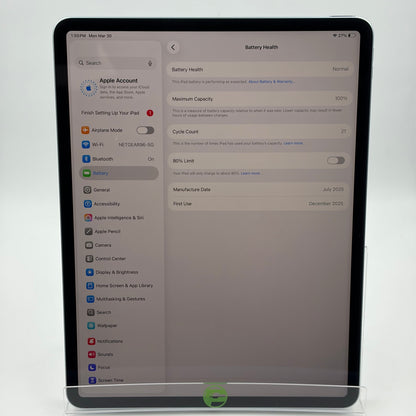 WiFi Only Apple iPad Air 13" M3 128GB Blue MCNJ4LL/A