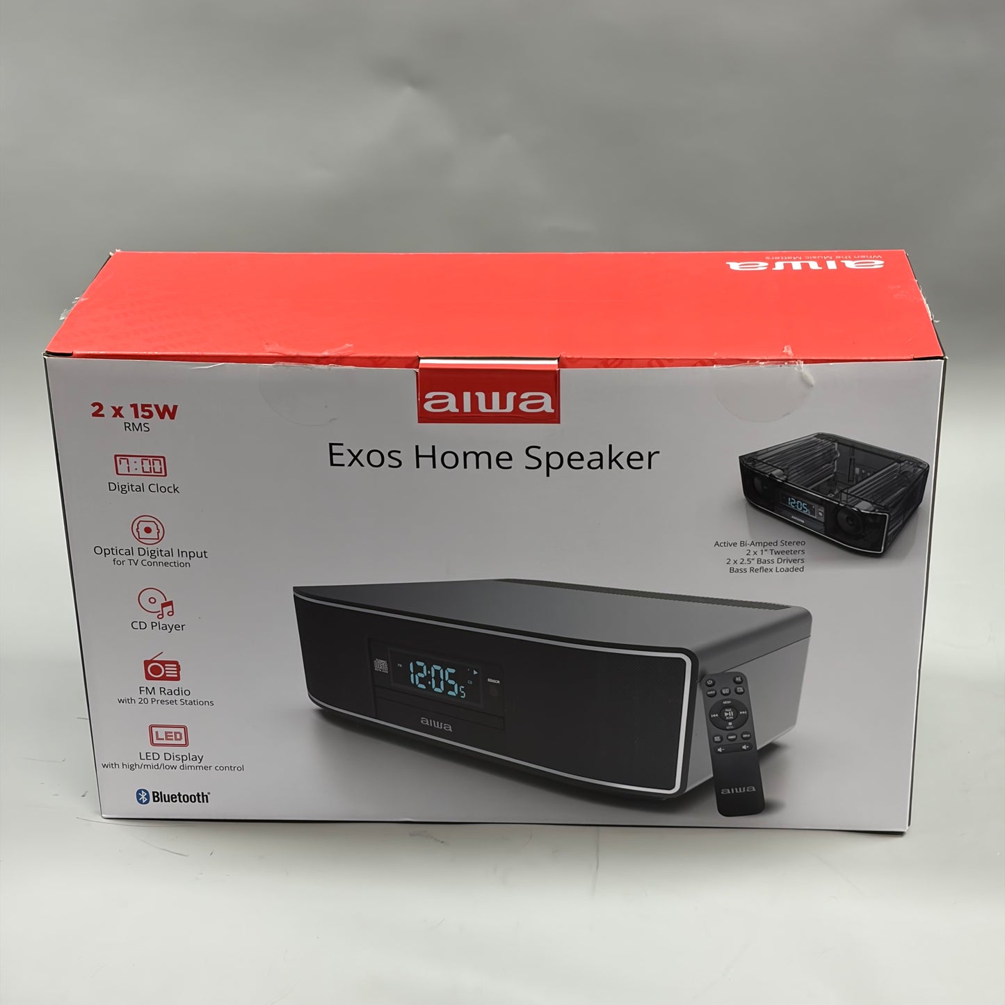 Aiwa Exo Home speaker Bluetooth CD/FM System