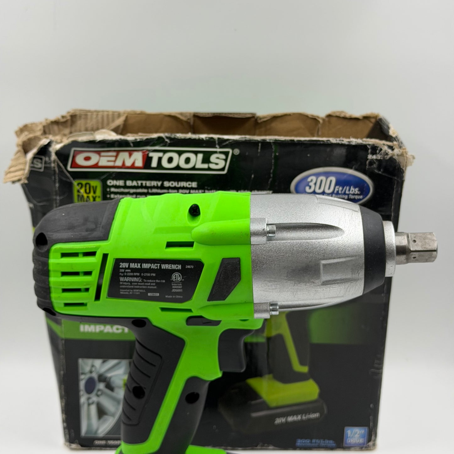 OEM Tools 24670 20V 1/2" Cordless Impact Wrench