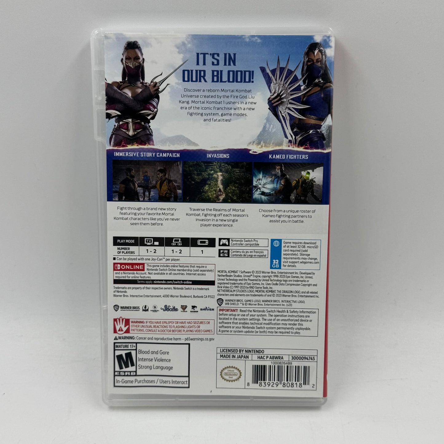 Mortal Kombat 1 (Nintendo Switch, 2023)