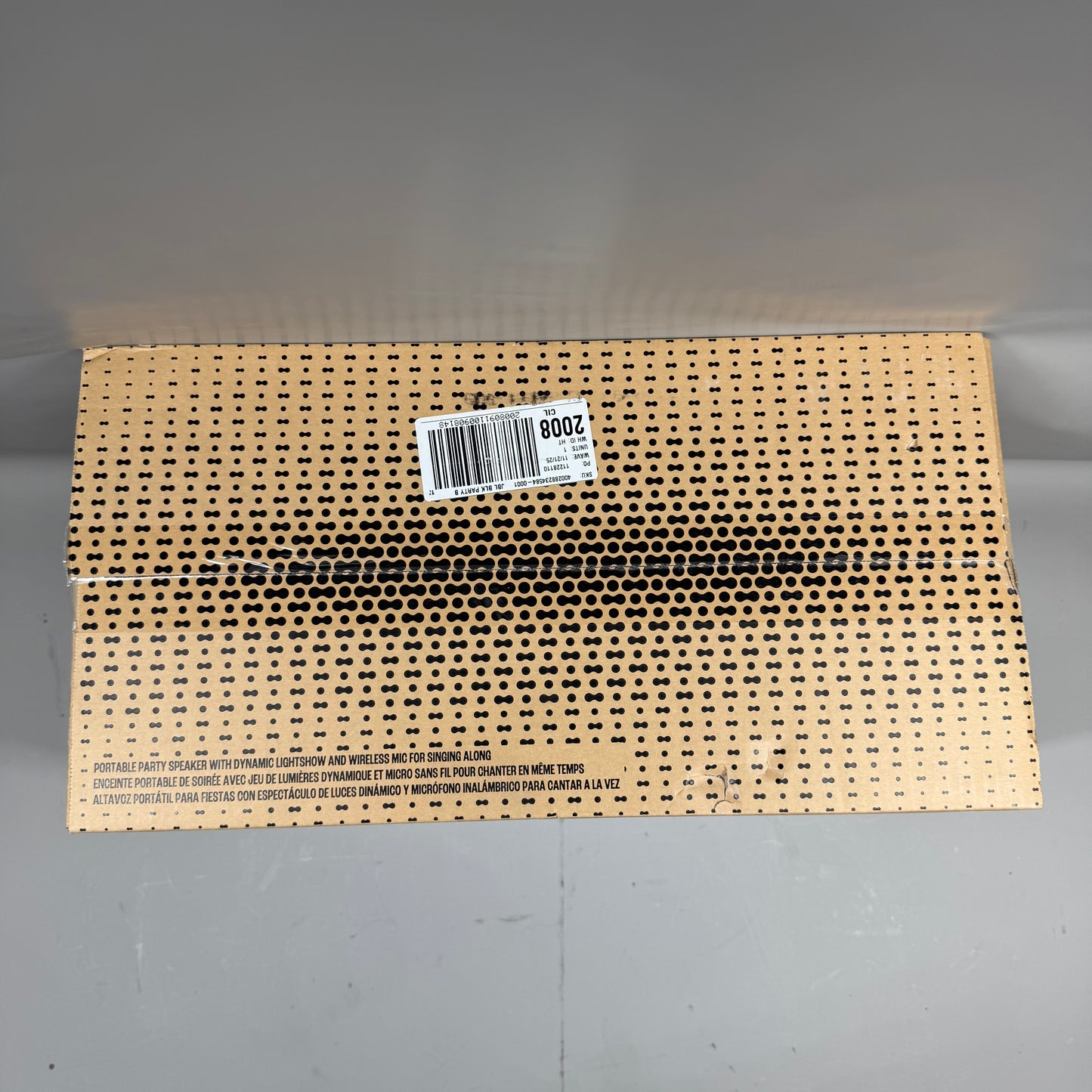 New JBL PartyBox On-The-Go Essential Portable Bluetooth Party Speaker Black 