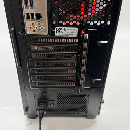 CyberPower Custom PC FX-6300 3.50GHz 8GB RAM 1TB HDD XFX Radeon RX 560