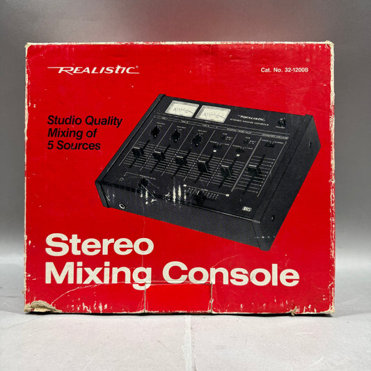 Realistic Stereo Mixing Console 2-Channel DJ Mixer