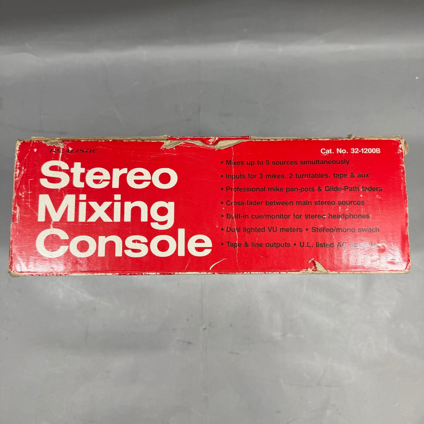 Realistic Stereo Mixing Console 2-Channel DJ Mixer