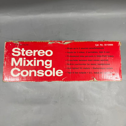 Realistic Stereo Mixing Console 2-Channel DJ Mixer