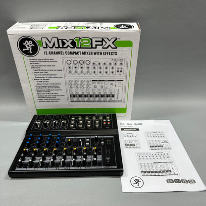 Mackie Mix12FX 12-Channel Compact Mixer with Effects