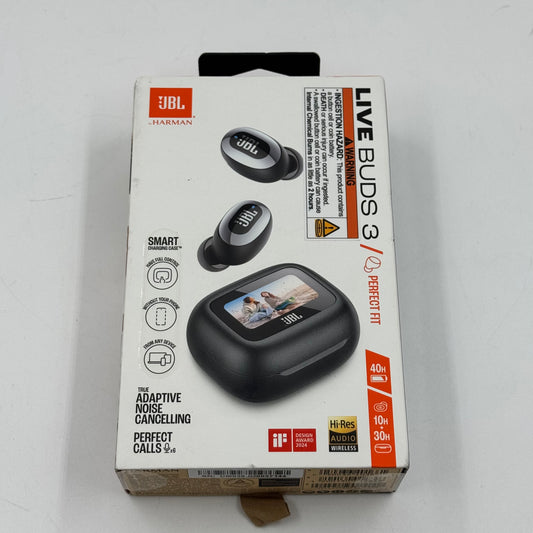 New JBL Live Buds 3 Wireless Active Noise Canceling Earbuds Black