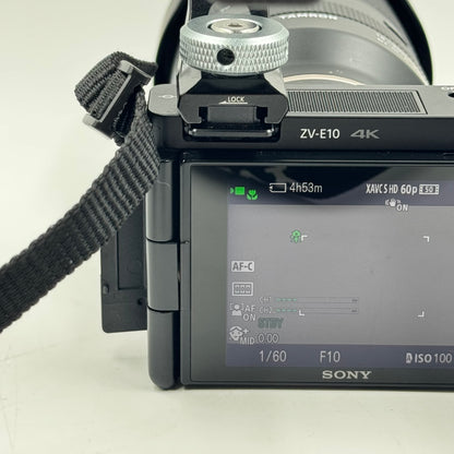 Sony Alpha ZV-E10 24MP Mirrorless Digital Camera w/Tamron 18-300mm F/3.5-6.3 Di III-A VC VXD