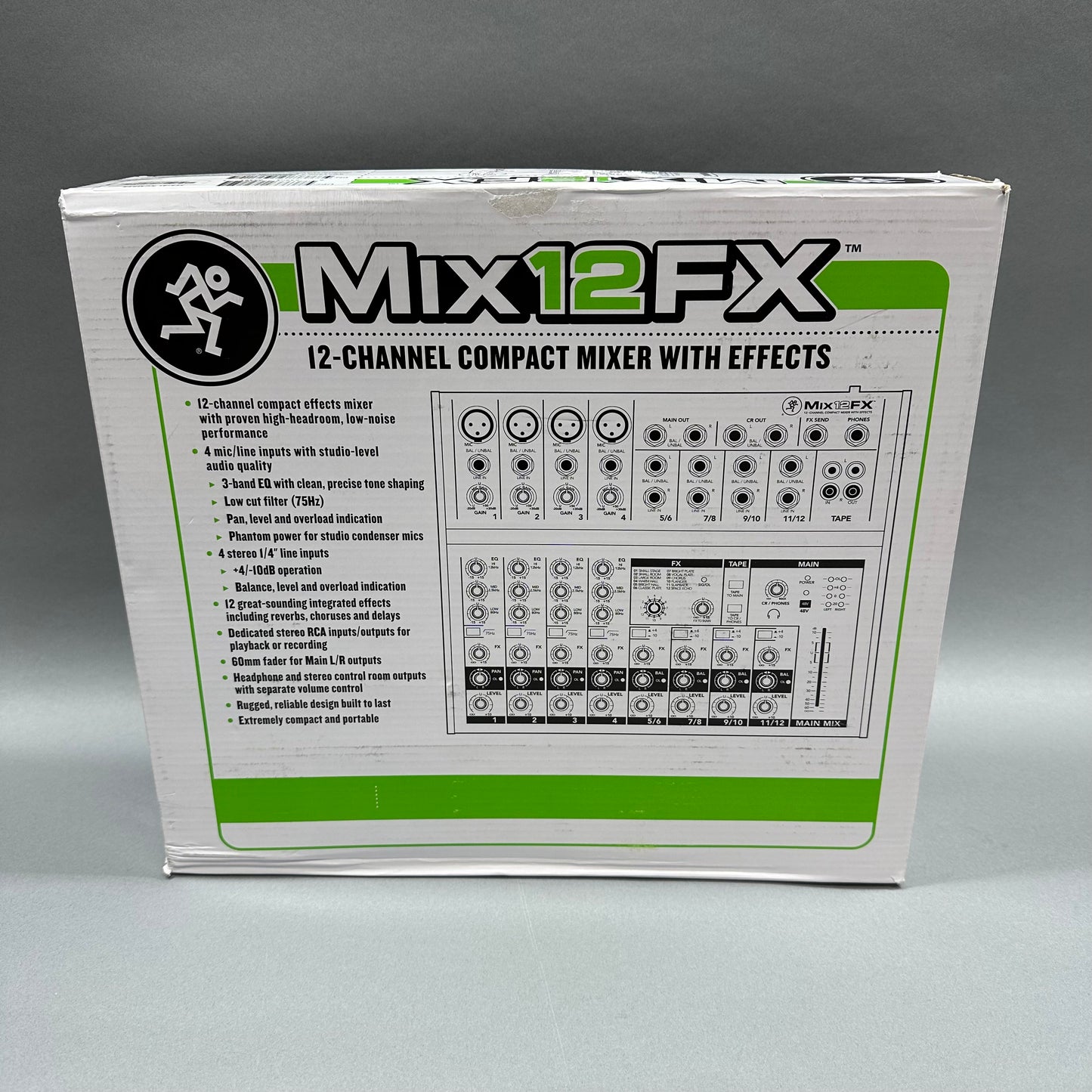 Mackie Mix12FX 12-Channel Compact Mixer with Effects