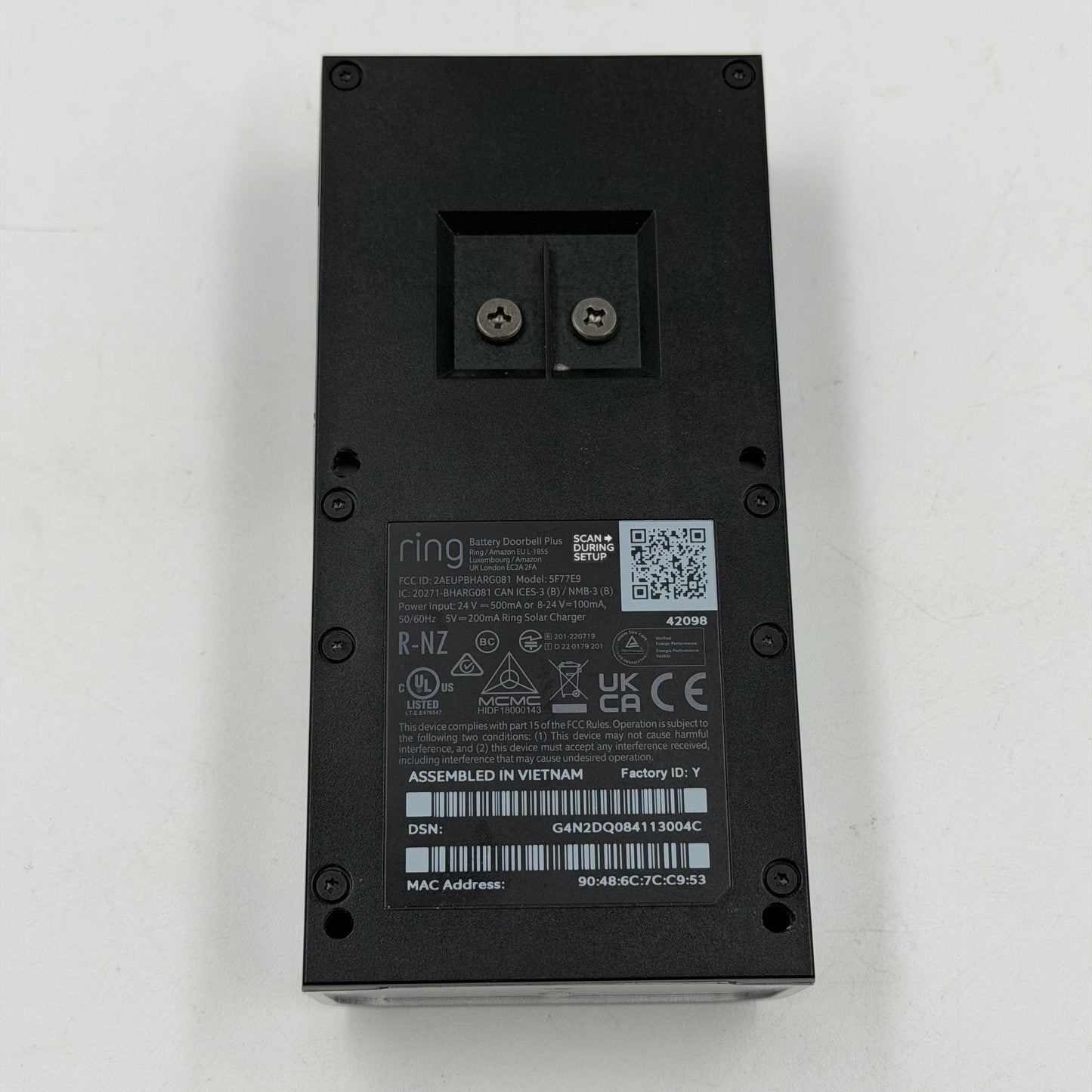 Ring Doorbell Plus Doorbell Intercom 5F77R9