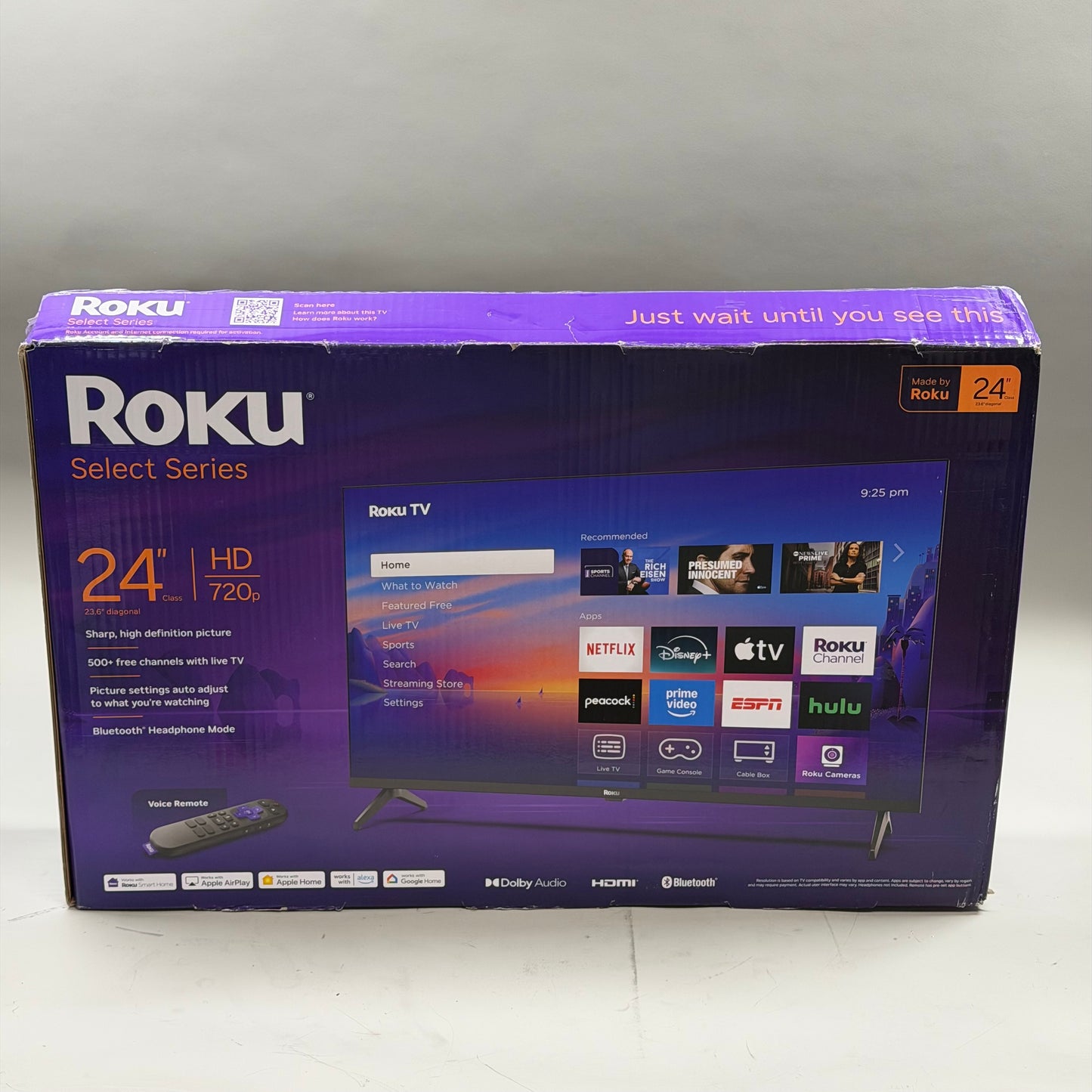 New Roku 24" 24R2D5 720p Smart Roku TV (2024)