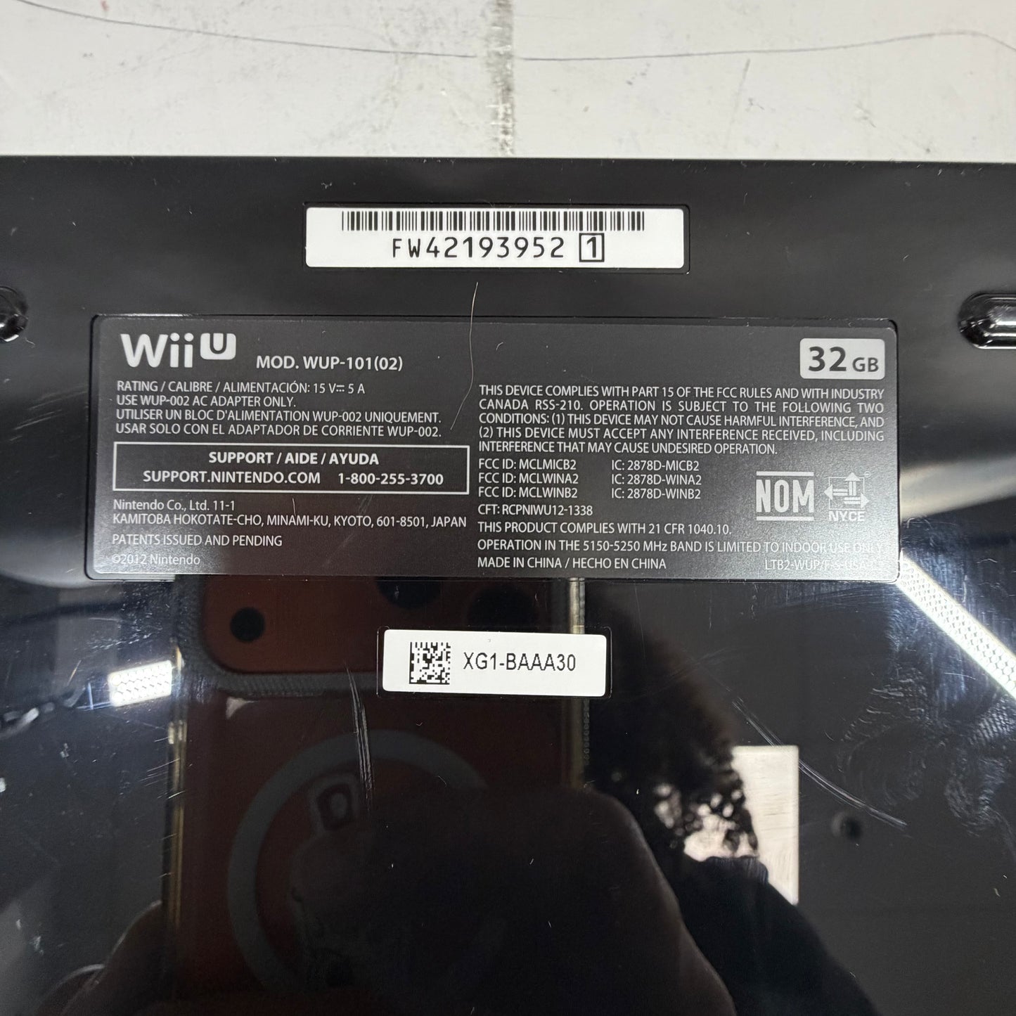 Nintendo Wii U Video Game Console WUP-010 Black