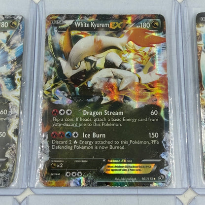 Pokémon TCG Lot of 10 EX Cards Full Art Zekrom 97/99 & Full Art Alakazam 125/124