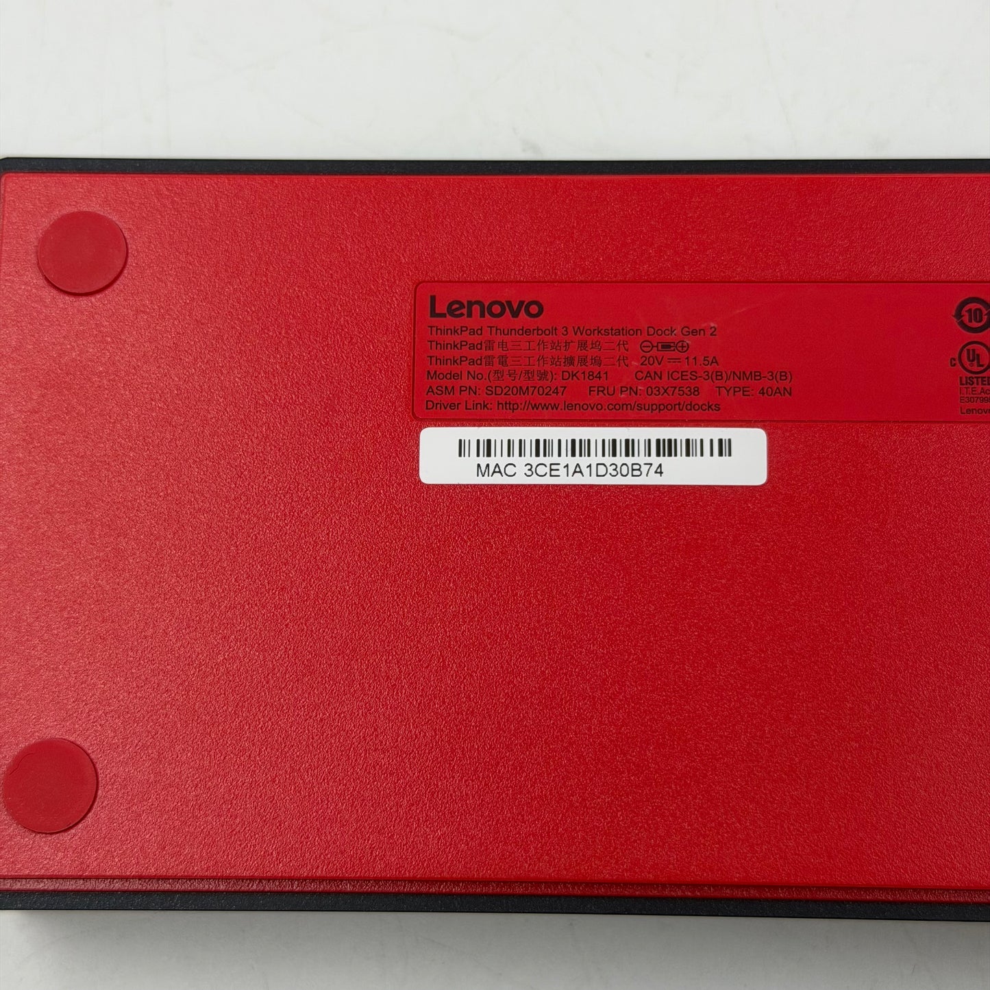 Lenovo ThinkPad Thunderbolt 3 Gen 2 Workstation Dock DK1841