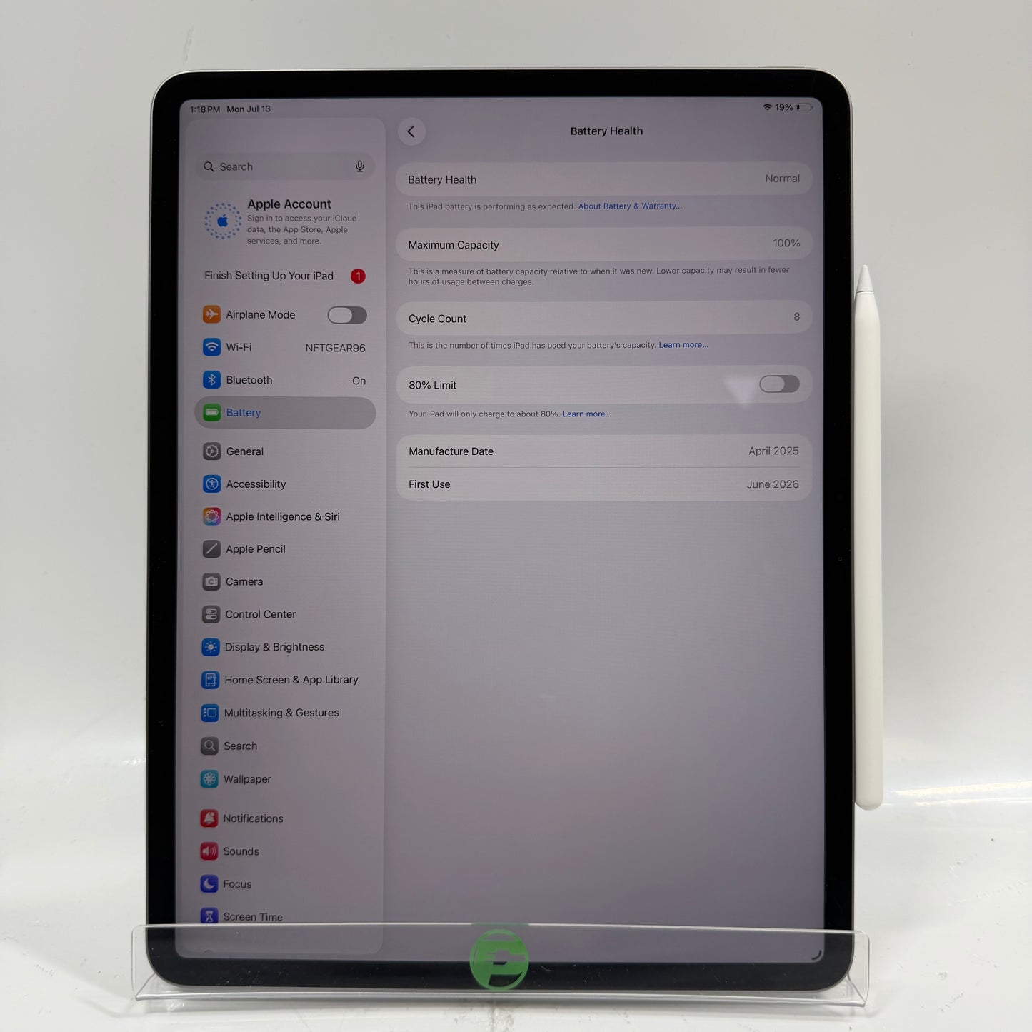 WiFi Only Apple iPad Air 13" M3 256GB Space Gray MCNN4LL/A