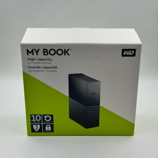 Western Digital 3.5" MY BOOK 10TB Micro USB-B to USB-A HDD WDBBGB0100HBK-NA