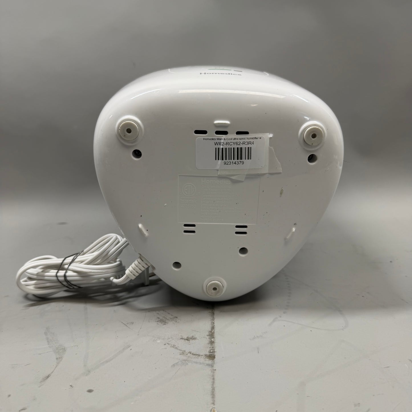 Homedics Warm & Cool ultra sonic humidifier with UV-C UHE-WMTF365