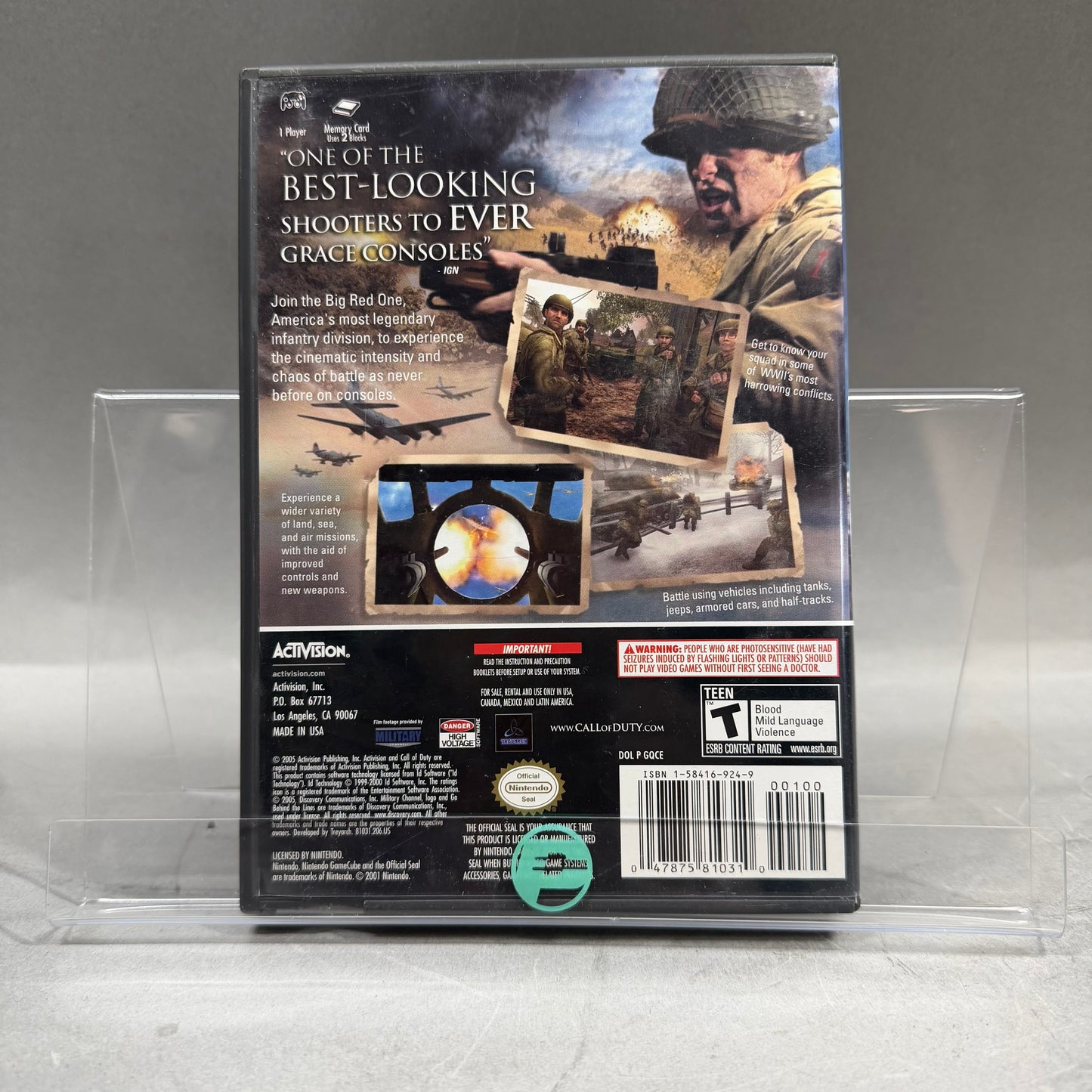 Call of Duty 2 Big Red One (Nintendo GameCube, 2005)