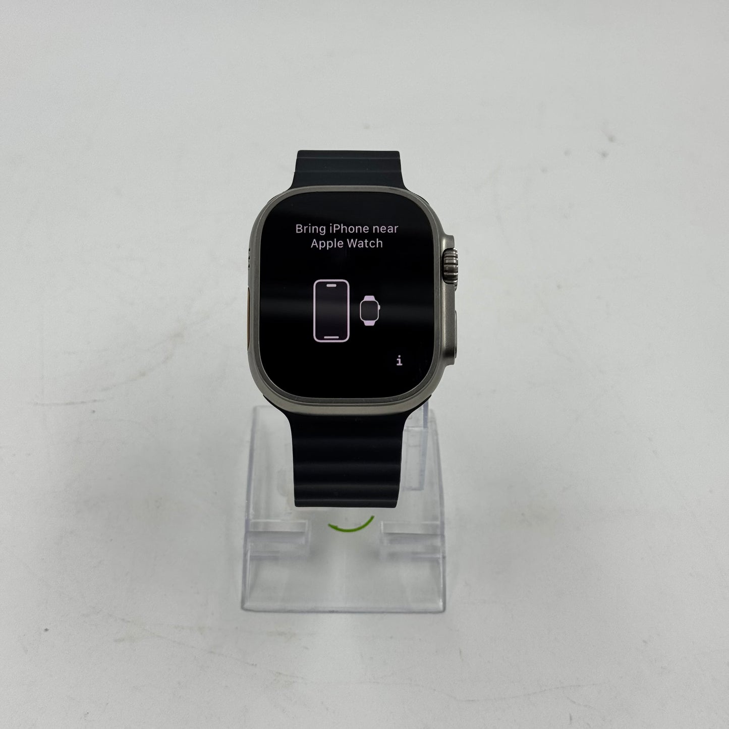Unlocked Apple Watch Ultra 49MM Natural Titanium Black Sport Band A2622