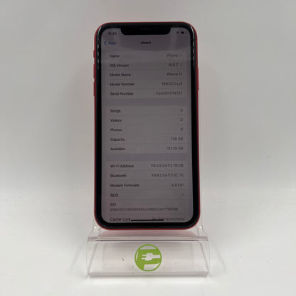 Unlocked Apple iPhone 11 128GB Red MWJ22LL/A