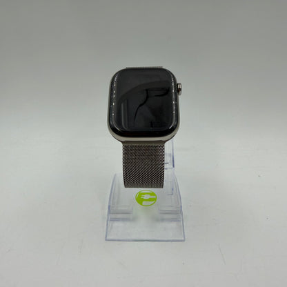 Unlocked Apple Watch Series 10 46MM Silver Milanese Loop