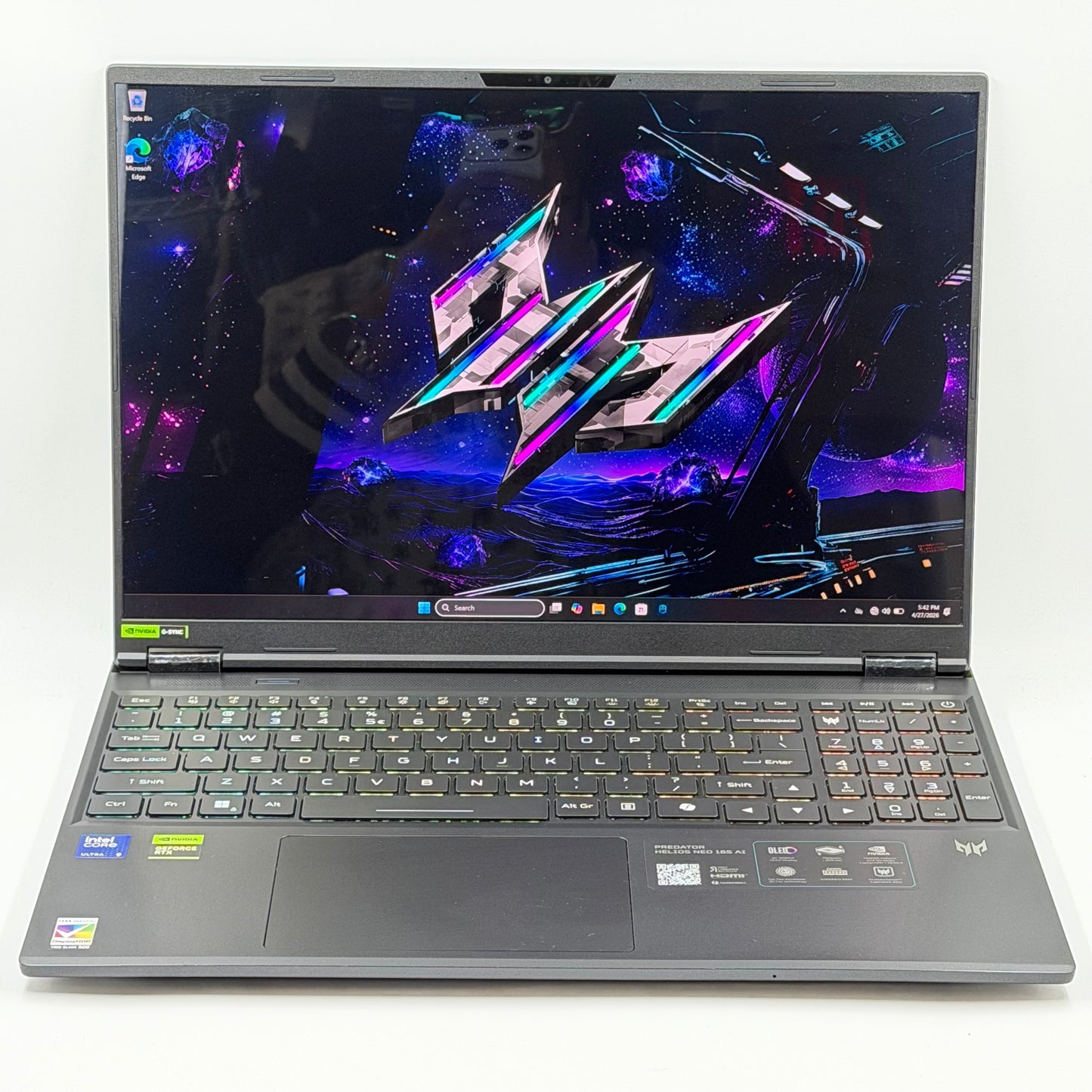 Acer Predator Helios 16s Ultra 9 275H 2.70GHz 16GB RAM 1TB SSD GeForce RTX 5060