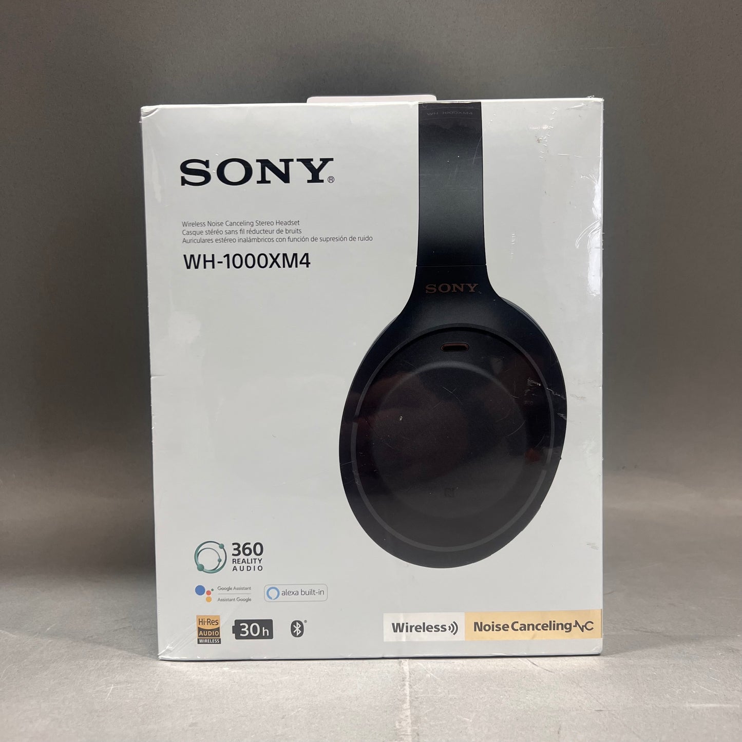 New Sony WH-1000XM4 Active Noise Cancellation Headphones  Black P-92487235-M