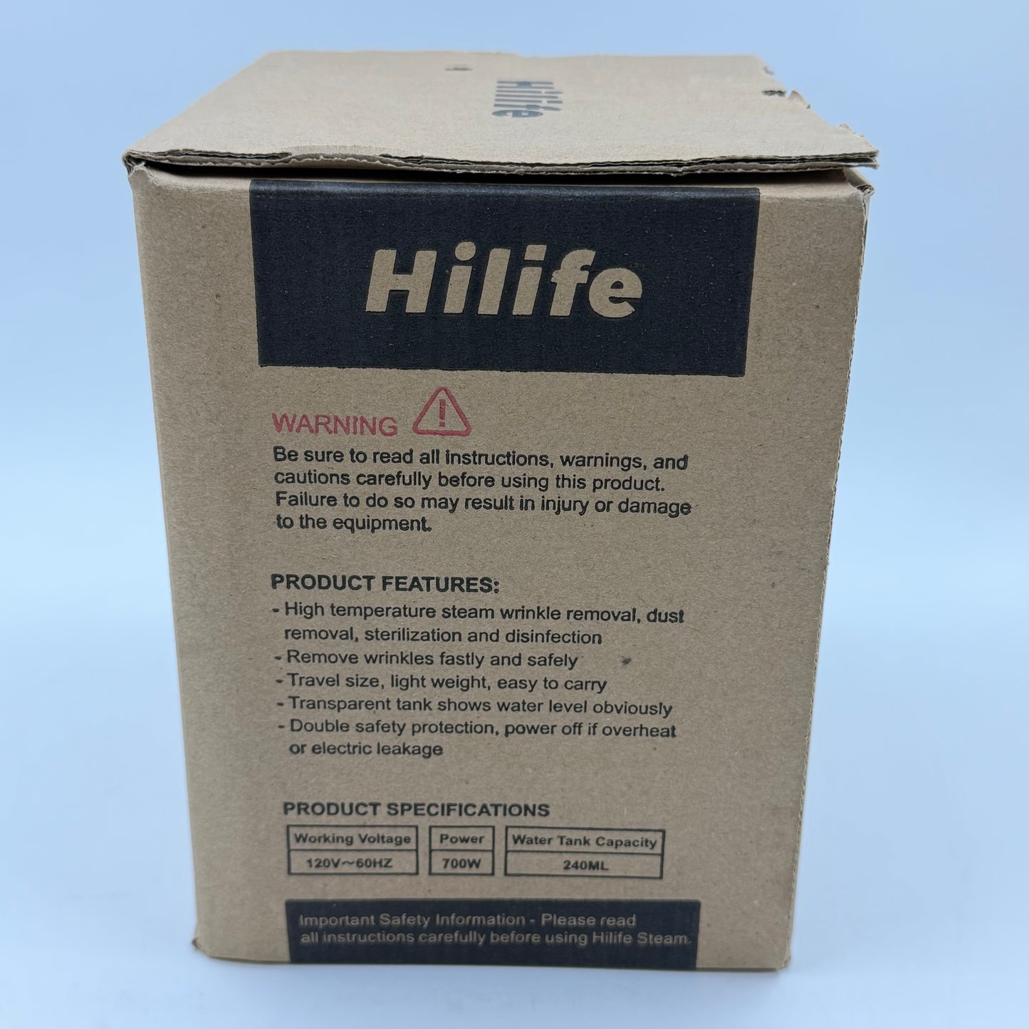 New HiLife HL7 Portable Garment Steamer