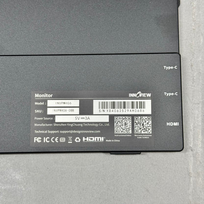 InnoView 15.8" INVPM406 FHD IPS 60Hz Portable Monitor