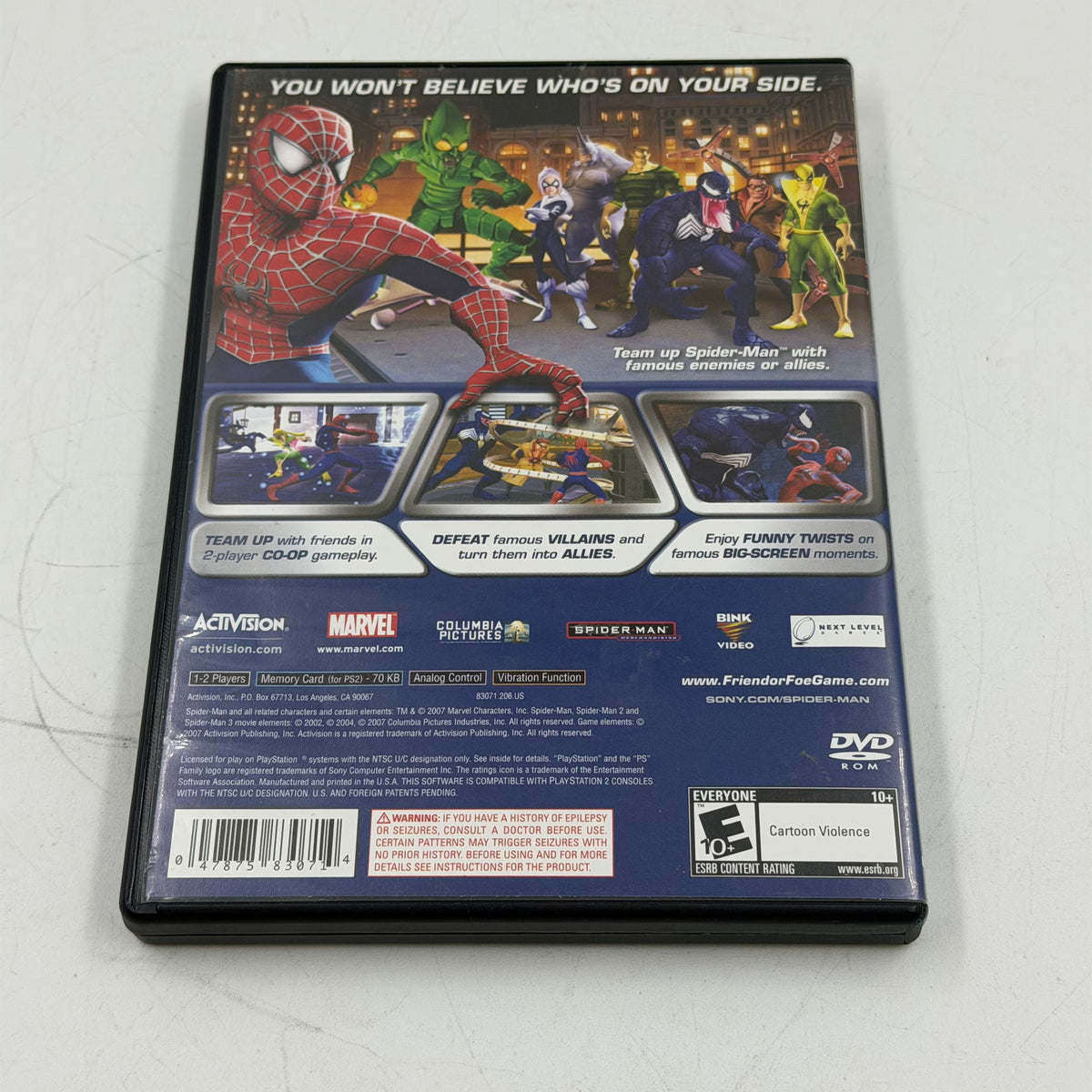 Series of 3 Spiderman Sony PlayStation 2 PS2 Games