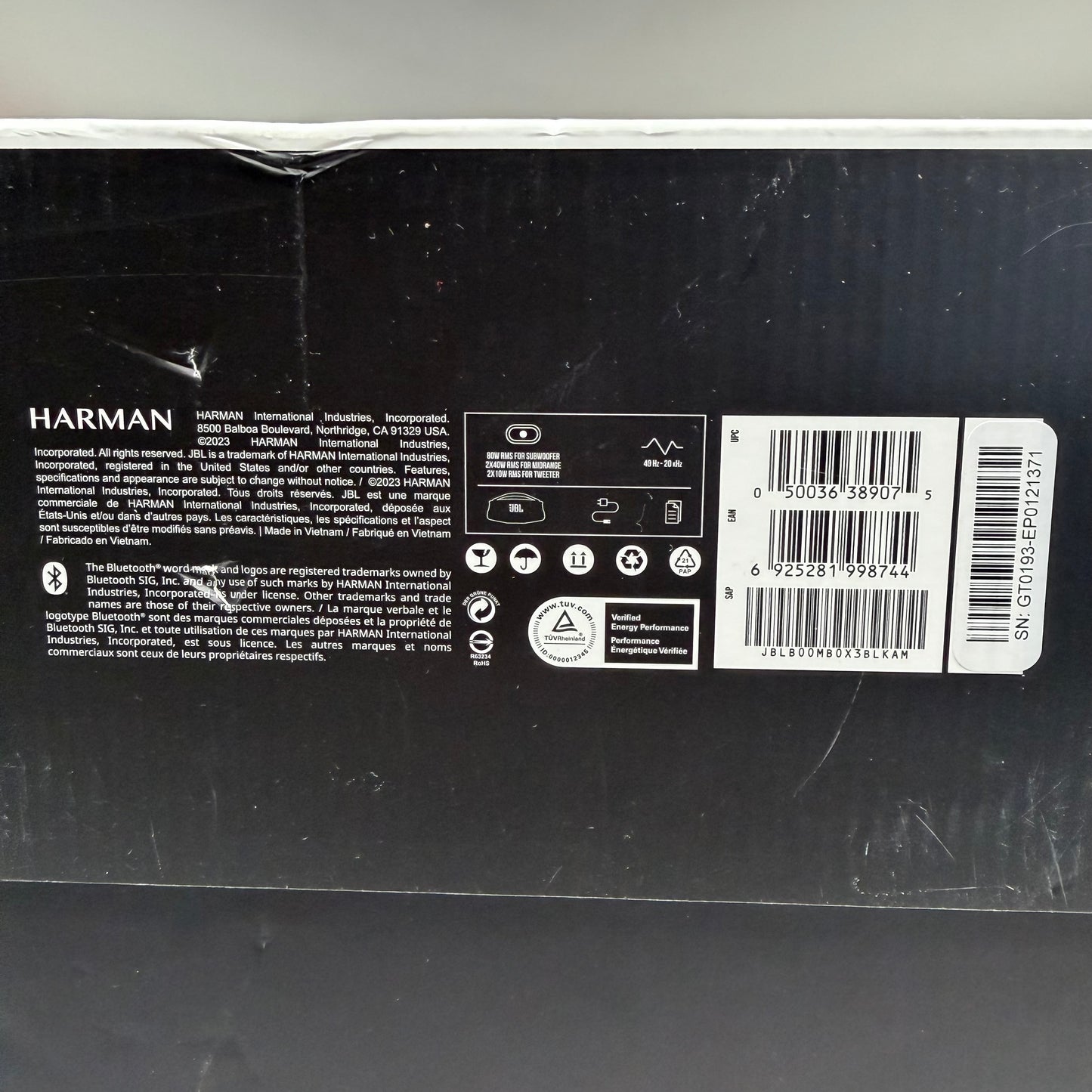 JBL Boombox 3 Portable Party Speaker Black JBLOOMB0X3BLKM