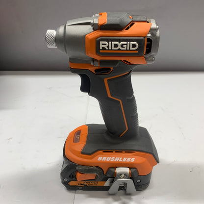 Ridgid r8723 18V 1/4 Inch Hex Cordless Impact Driver and Ridgid R8701 Sub Compact Brushless Drill