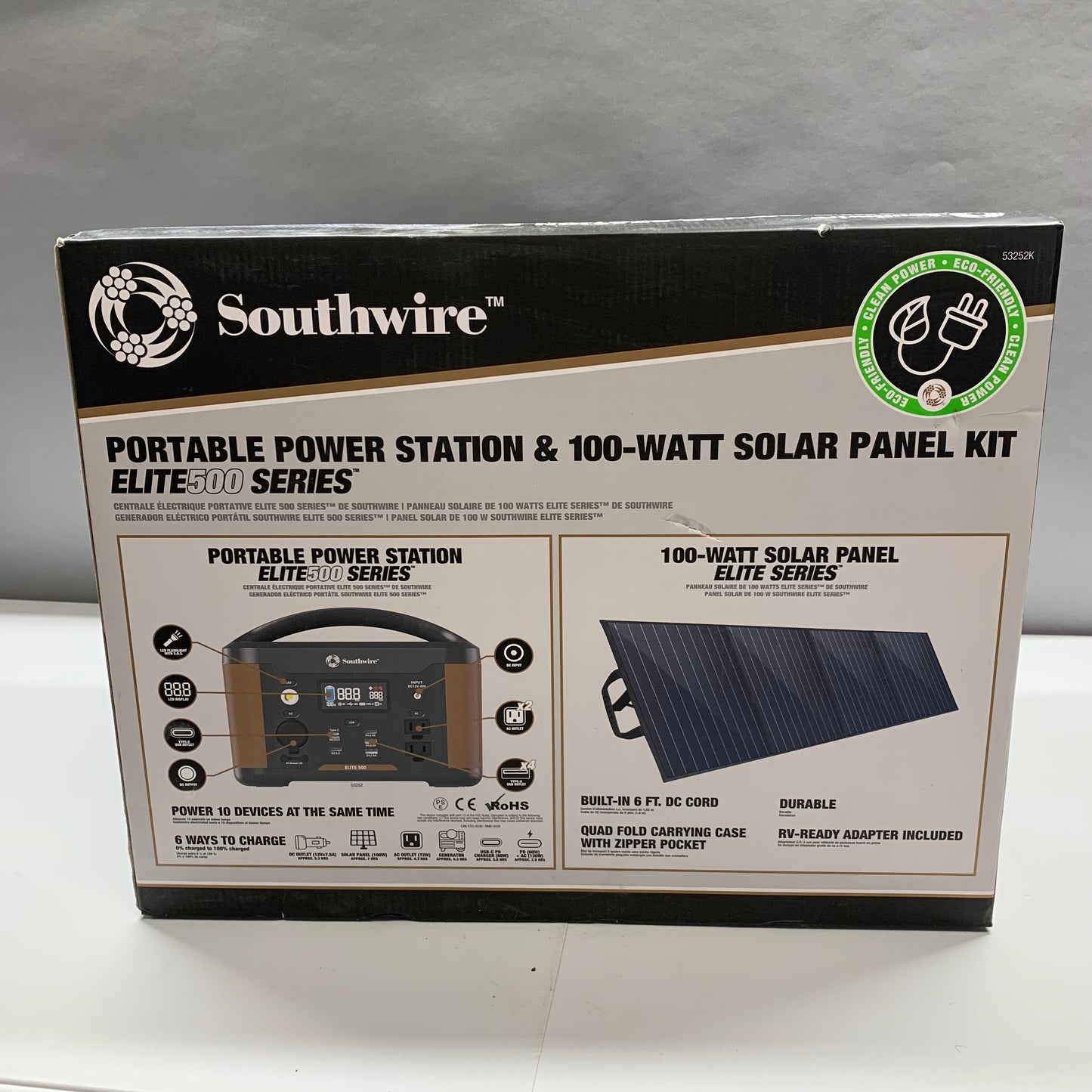 New Southwire Portable Power Station Elite 500 Series Portable Generator 53252K