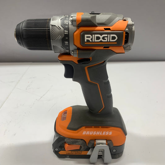 Ridgid r8723 18V 1/4 Inch Hex Cordless Impact Driver and Ridgid R8701 Sub Compact Brushless Drill