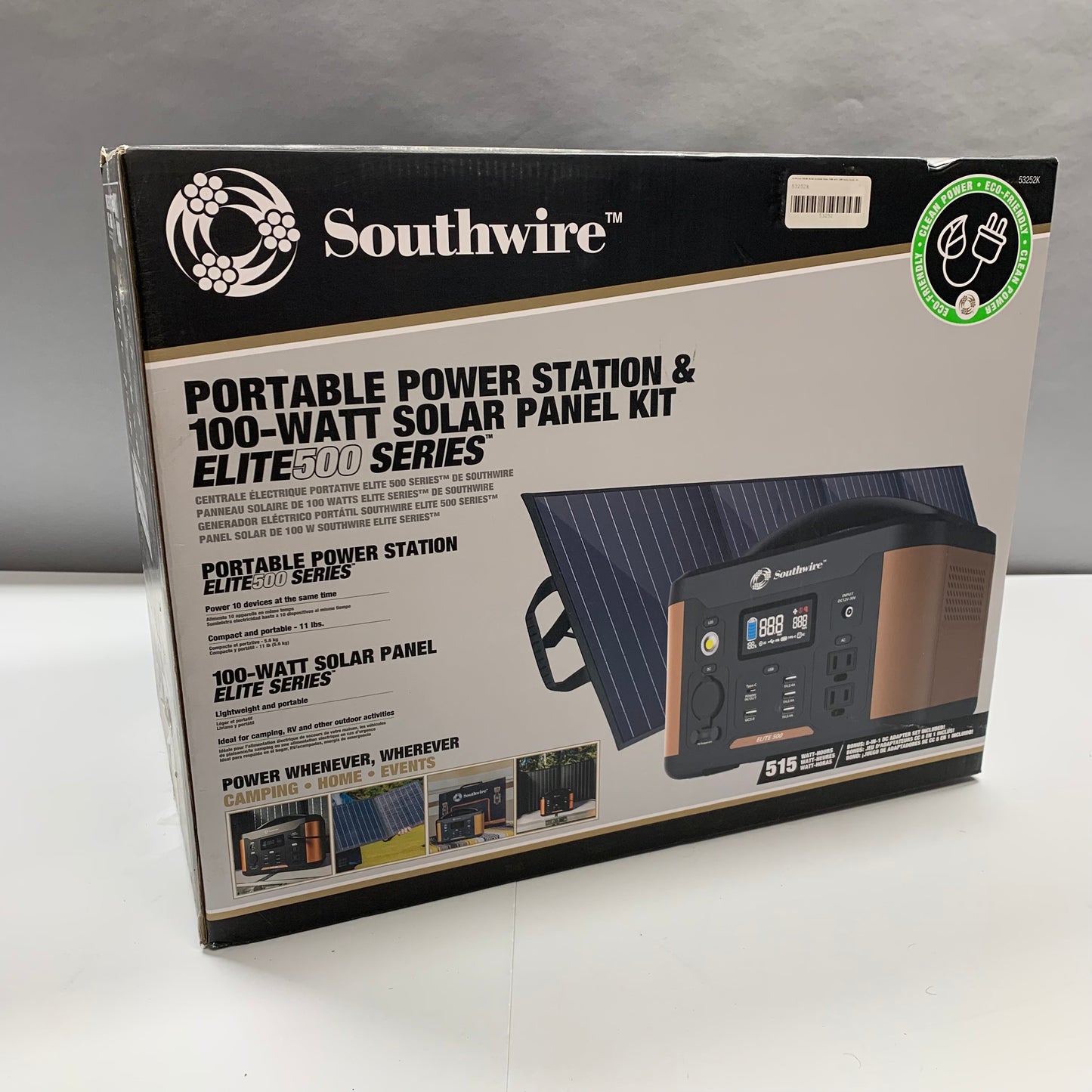 New Southwire Portable Power Station Elite 500 Series Portable Generator 53252K