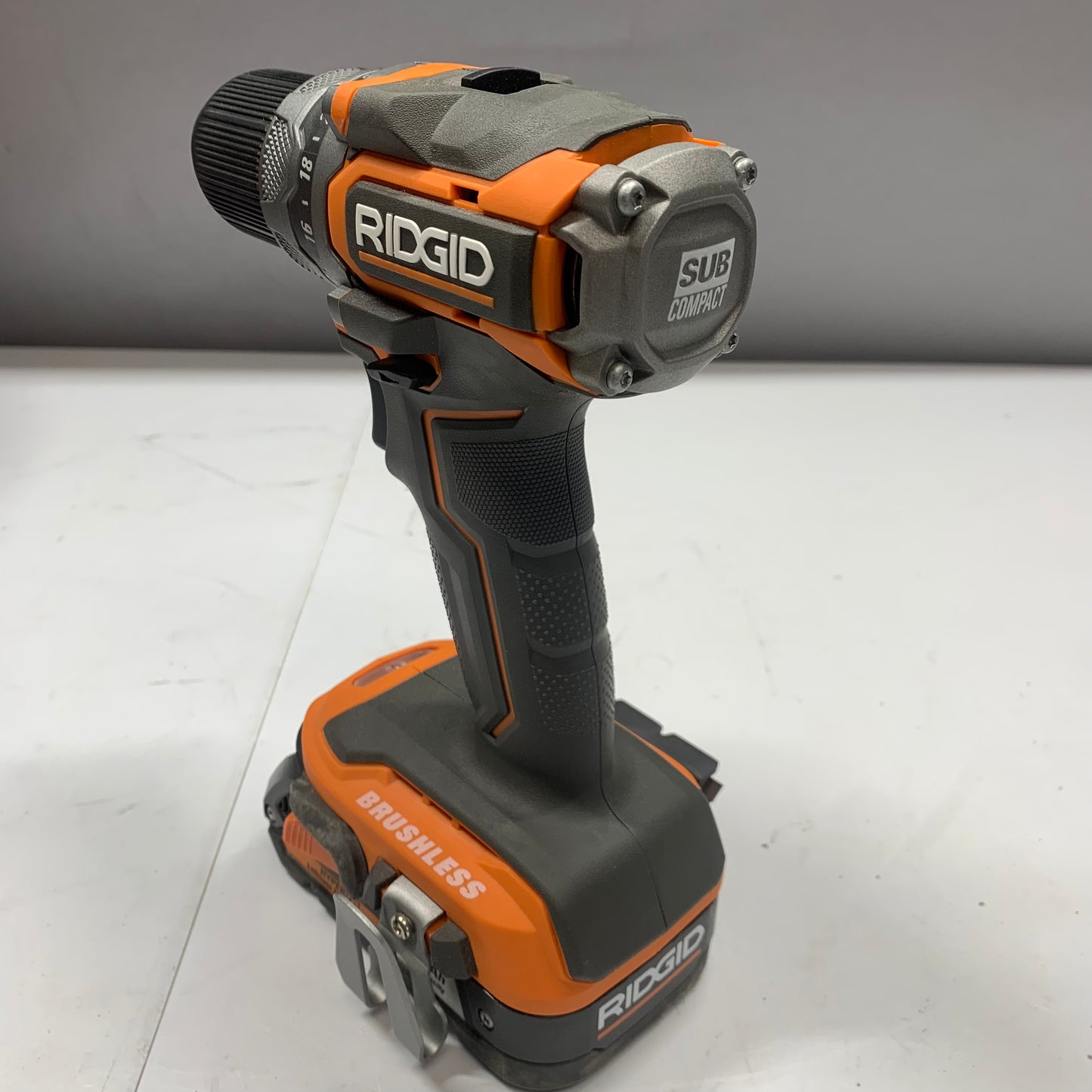 Ridgid r8723 18V 1/4 Inch Hex Cordless Impact Driver and Ridgid R8701 Sub Compact Brushless Drill