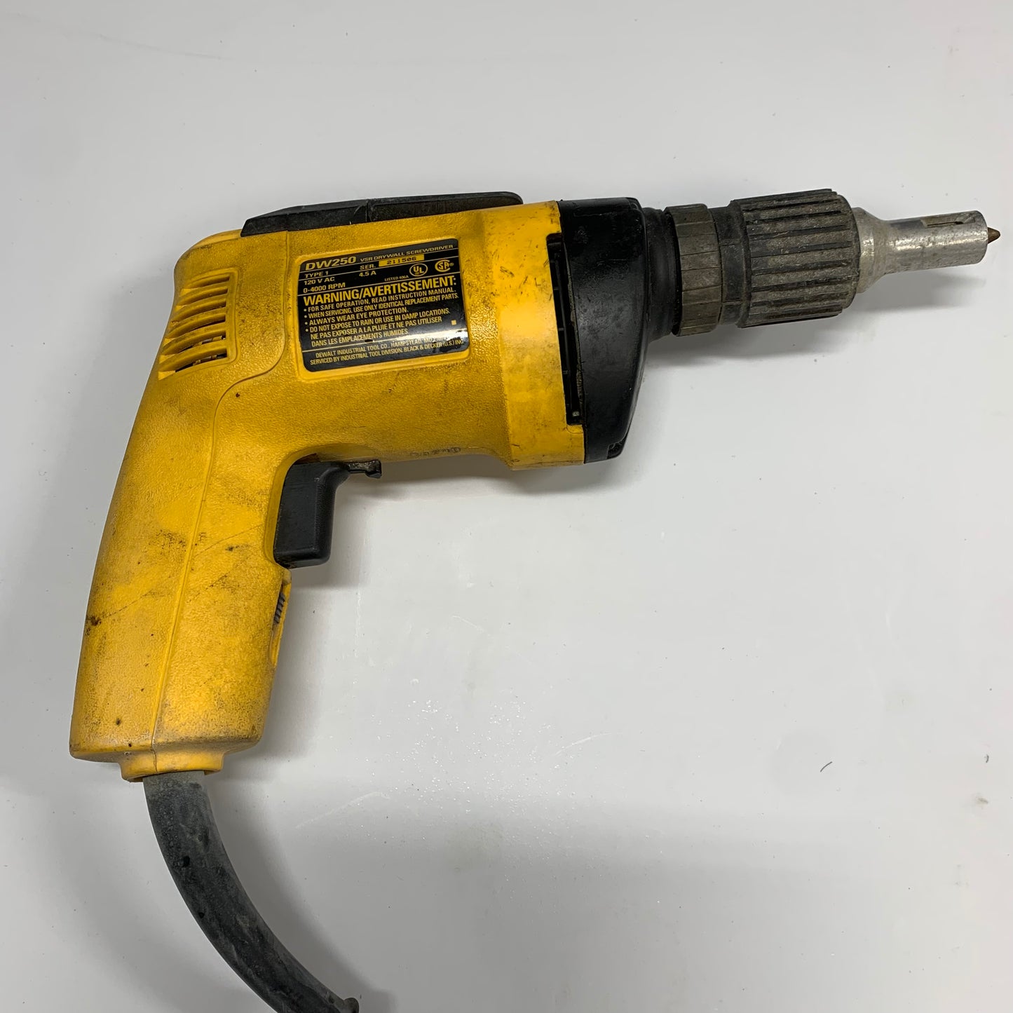 DeWalt DW250 120V VSR DryWall ScrewDriver