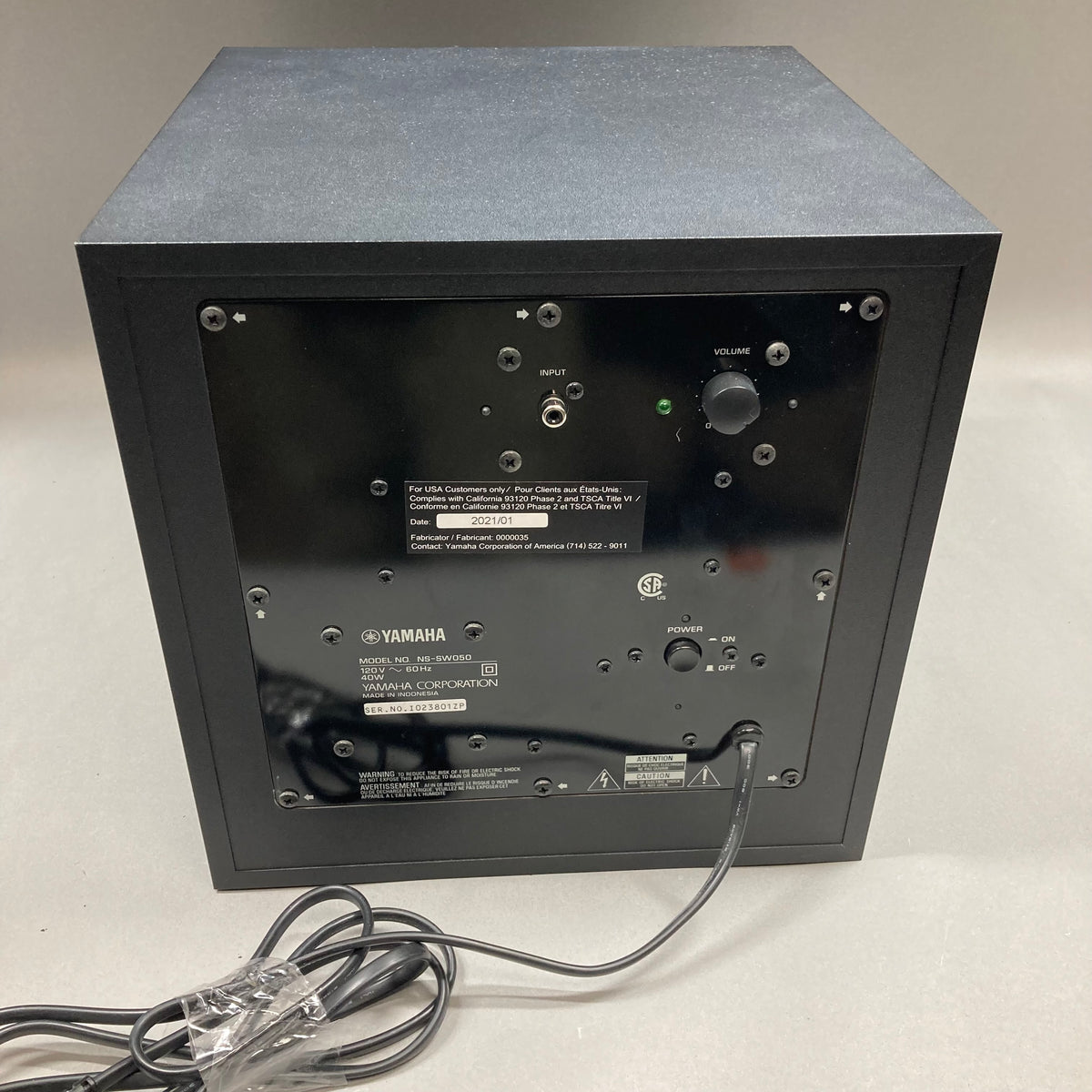 Yamaha NS-SW050 Subwoofer Black