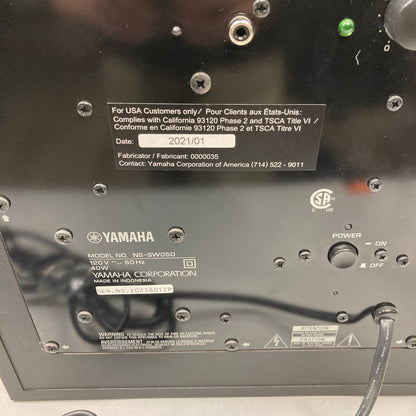 Yamaha NS-SW050 Subwoofer Black