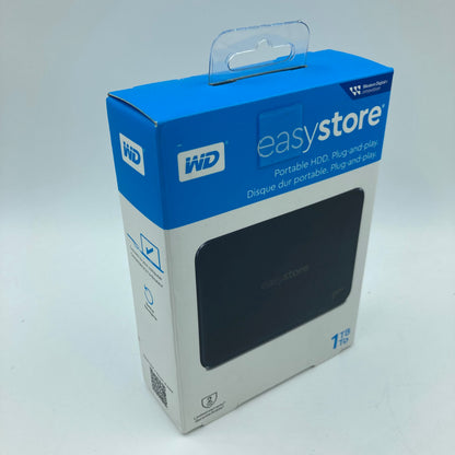 New Western Digital Easy Store 1TB Portable HDD