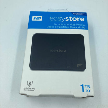 New Western Digital Easy Store 1TB Portable HDD