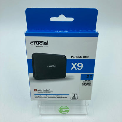 New Crucial Portable Portable SSD X9 2TB External SSD CT2000X9SSD9