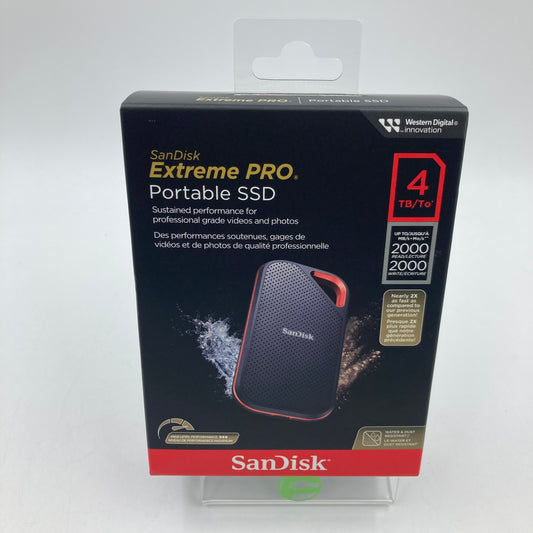 New SanDisk Portable Extreme Pro 4TB External SSD SDSSDE81-4T00-G25