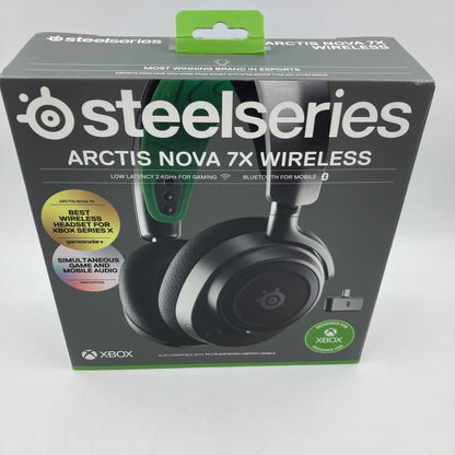 New Steelseries Nova 7X Gaming Headset Black 615656