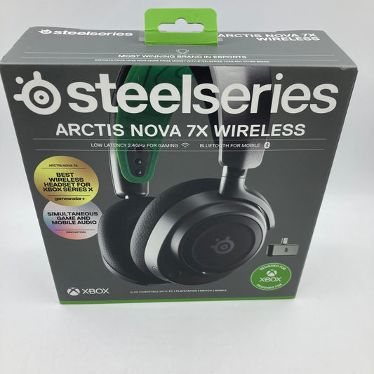 New Steelseries Nova 7X Gaming Headset Black 615656