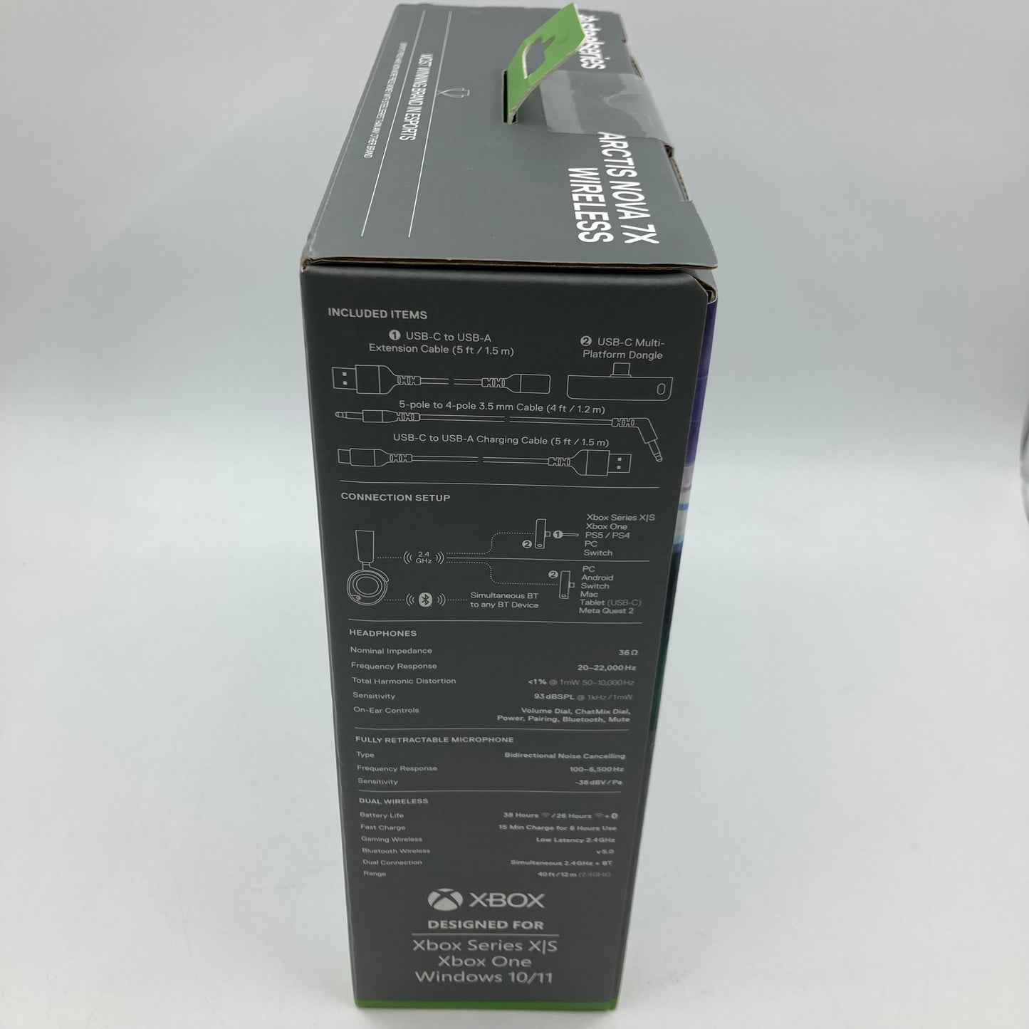 New Steelseries Nova 7X Gaming Headset Black 615656