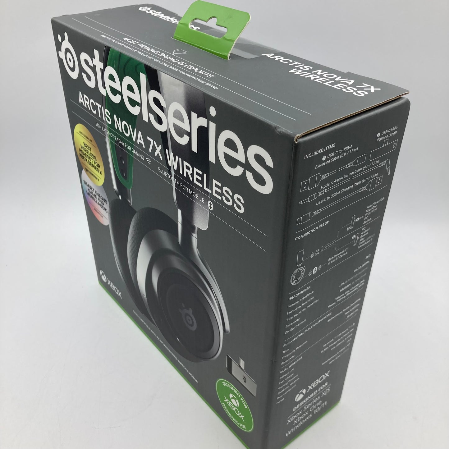 New Steelseries Nova 7X Gaming Headset Black 615656